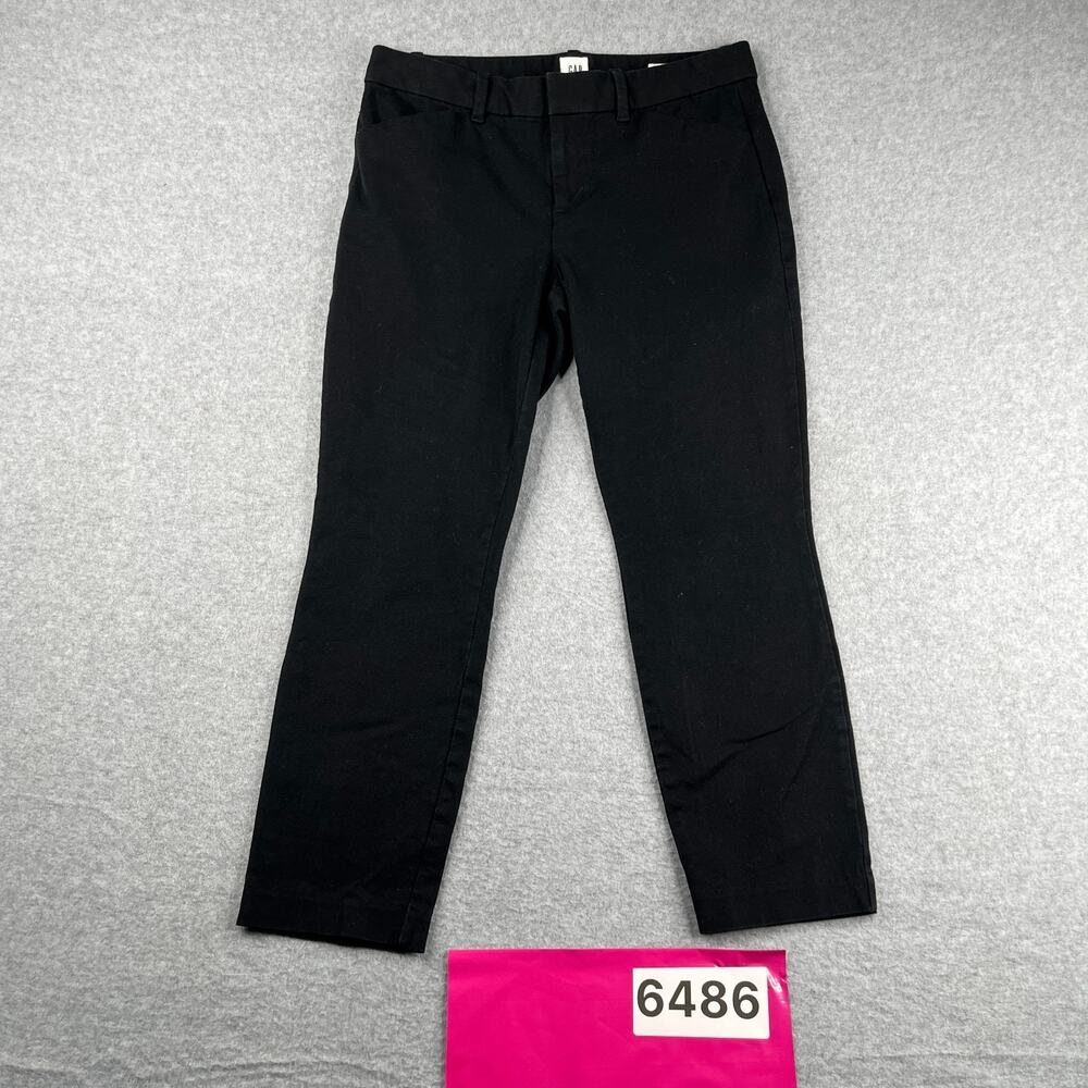 Gap Pants Signature Skinny Ankle Womens Size 4 Petite Black Casual Classic
